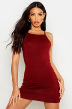 Load image into Gallery viewer, 90s Neck Mini Bodycon Dress