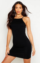 Load image into Gallery viewer, 90s Neck Mini Bodycon Dress