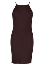 Load image into Gallery viewer, 90s Neck Mini Bodycon Dress