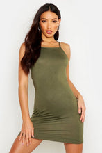 Load image into Gallery viewer, 90s Neck Mini Bodycon Dress