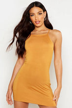 Load image into Gallery viewer, 90s Neck Mini Bodycon Dress