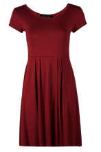 Load image into Gallery viewer, Jersey Cap Sleeve Skater Dress