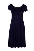 Load image into Gallery viewer, Jersey Cap Sleeve Skater Dress