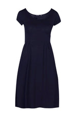 Load image into Gallery viewer, Jersey Cap Sleeve Skater Dress