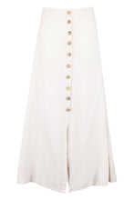 Load image into Gallery viewer, Mock Horn Button Through Midi Skirt