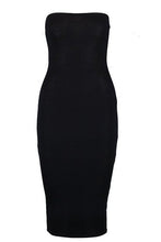 Load image into Gallery viewer, Bandeau Bodycon Midi Dress
