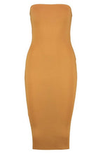 Load image into Gallery viewer, Bandeau Bodycon Midi Dress