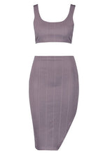 Load image into Gallery viewer, Bandage Skirt and Crop Top Co-ord Set