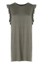 Load image into Gallery viewer, Ruffle Detail Jersey Shift Dress