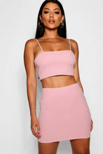 Load image into Gallery viewer, Strappy Crop - Mini Skirt Co-ord Set