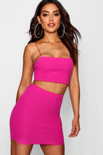 Load image into Gallery viewer, Strappy Crop - Mini Skirt Co-ord Set