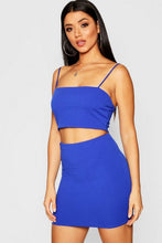 Load image into Gallery viewer, Strappy Crop - Mini Skirt Co-ord Set