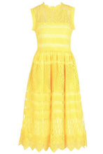 Load image into Gallery viewer, Boutique Lace Midi Skater Dress