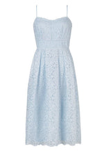 Load image into Gallery viewer, Boutique Embroidered Strappy Midi Skater Dress