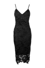 Load image into Gallery viewer, Boutique Crochet Lace Strappy Midi Dress