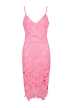 Load image into Gallery viewer, Boutique Crochet Lace Strappy Midi Dress