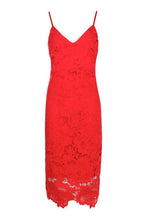 Load image into Gallery viewer, Boutique Crochet Lace Strappy Midi Dress