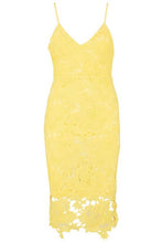 Load image into Gallery viewer, Boutique Crochet Lace Strappy Midi Dress