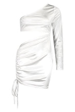 Load image into Gallery viewer, Cut Out Stretch Satin Mini Dress