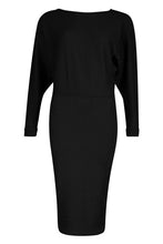 Load image into Gallery viewer, Recycled Wide Neck Rib Midi Dress