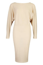 Load image into Gallery viewer, Recycled Wide Neck Rib Midi Dress