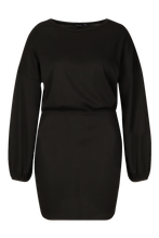 Load image into Gallery viewer, Recycled Balloon Sleeve Rib Mini Dress
