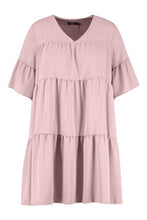 Load image into Gallery viewer, Plus Ruched Detail Smock Dress