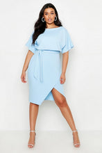 Load image into Gallery viewer, Plus Double Layer Midi Dress