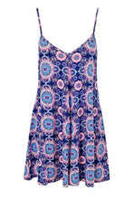 Load image into Gallery viewer, Neon Tile Print Swing Playsuit
