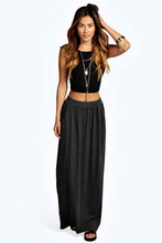 Load image into Gallery viewer, Basic Pocket Front Jersey Maxi Skirt
