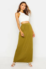 Load image into Gallery viewer, Basic Pocket Front Jersey Maxi Skirt
