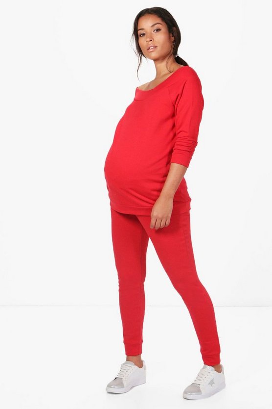 Maternity Bardot Top & Lounge Set
