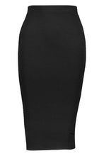 Load image into Gallery viewer, Black Basic Midi Skirt

