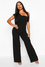Load image into Gallery viewer, One Shoulder Drape Jumpsuit
