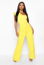 Load image into Gallery viewer, One Shoulder Drape Jumpsuit
