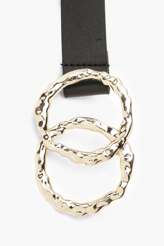 Hammered Double Circle Boyfriend Belt