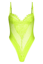 Load image into Gallery viewer, Neon Lace Premium Bodysuit
