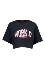 Load image into Gallery viewer, Fit Work It Cropped Gym Tee
