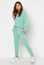 Load image into Gallery viewer, Slash Neck Cropped Knitted Set
