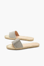 Load image into Gallery viewer, Embellished Espadrille Sliders
