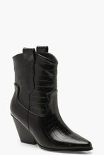 Load image into Gallery viewer, Croc Pointed Cowboy Boots
