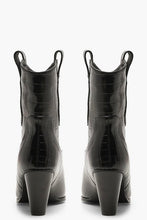 Load image into Gallery viewer, Croc Pointed Cowboy Boots
