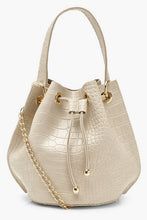 Load image into Gallery viewer, Handle Detail Croc Cross Body Bag
