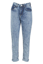 Load image into Gallery viewer, High Rise Acid Wash Boyfriend Jeans

