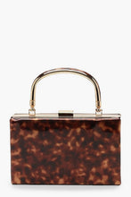 Load image into Gallery viewer, Resin Effect Box Clutch Bag With Handle
