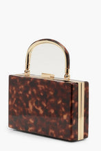 Load image into Gallery viewer, Resin Effect Box Clutch Bag With Handle

