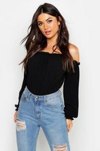 Load image into Gallery viewer, Off The Shoulder Woven Bodysuit
