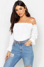Load image into Gallery viewer, Off The Shoulder Woven Bodysuit
