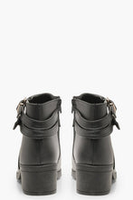 Load image into Gallery viewer, Wide Fit Double Buckle Chelsea Boots
