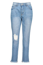 Load image into Gallery viewer, Distressed Straight Leg High Rise Jeans
